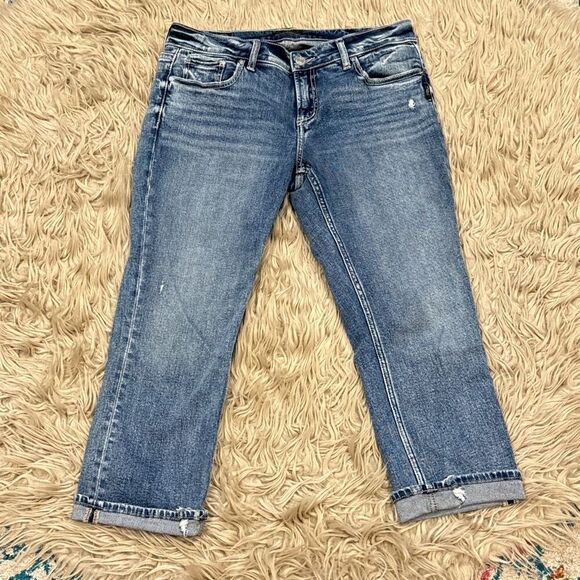 Silver cropped capri jeans size 29 - Picture 1 of 7